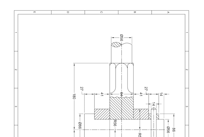 create professional autocad 2d mechanical drawings